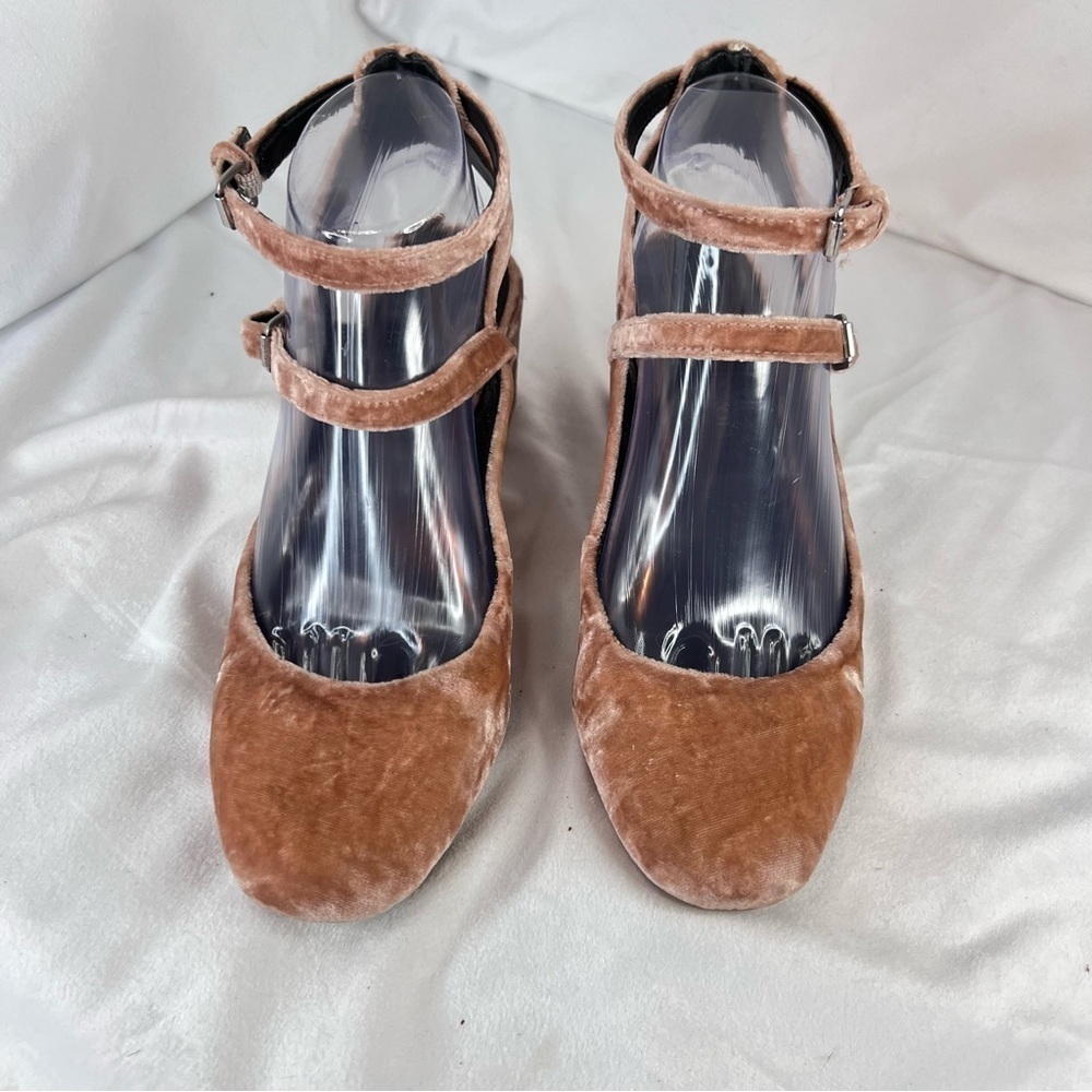 REBECCA MINKOFF Women's Berry Smoothie Velvet Brooke Pink Sandals Size 7 - Picture 3 of 9